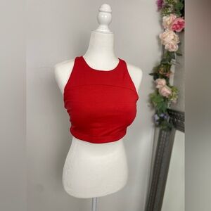 Outdoor Voices Red Racerback Sports Bra Size Large